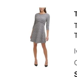 Tommy Hilfiger Textured Floral Fit n Flare Dress